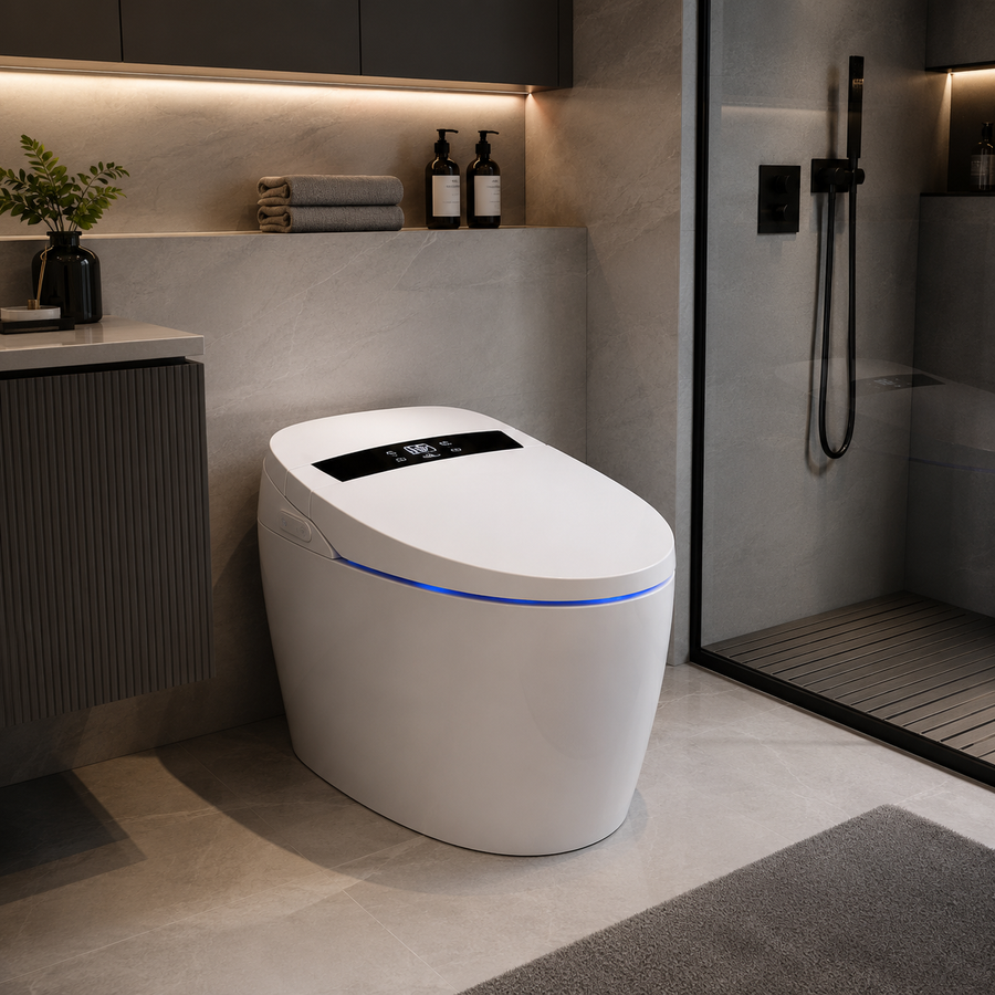Vas WC YUKON, Versiunea Simplificată, Cu Design Modern, Alb