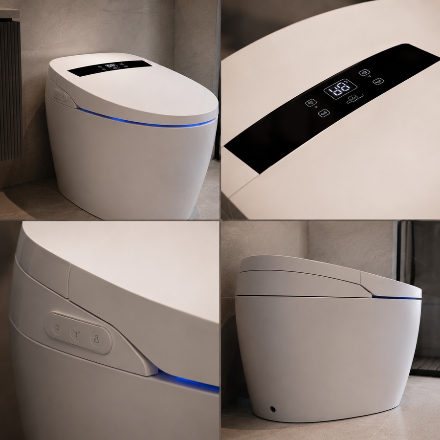 WC YUKON, version simplifiée, au design moderne, blanc
