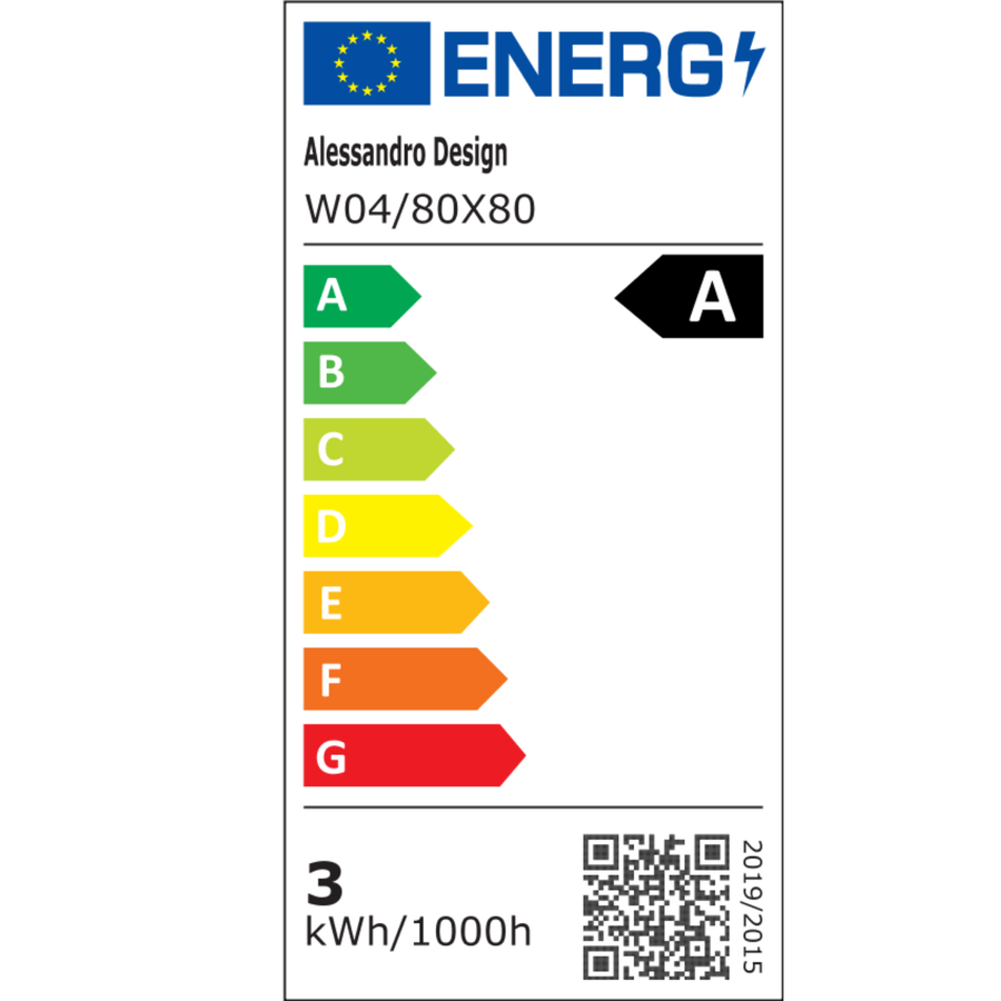 Miroir rond LED, 80 cm, Celeste Royale Gold MotionGlow Marcello, système anti-buée, horloge et thermomètre, intensité variable