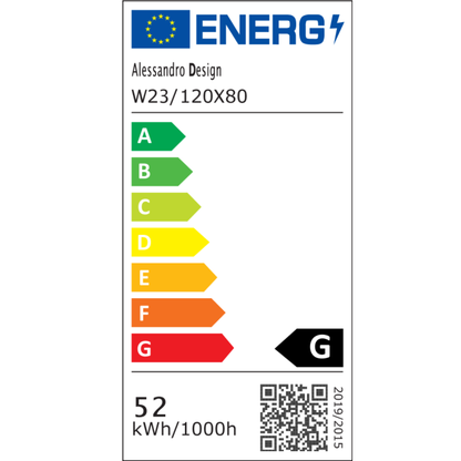 Miroir LED MotionGlow Capteur Isabell avec fonction désembuage Thermomètre Horloge 120x80 cm Lumière Chaude/Froide/Neutre Intensité Variable, Cadre Brossé Or Rose, Collection Marcello Funghi
