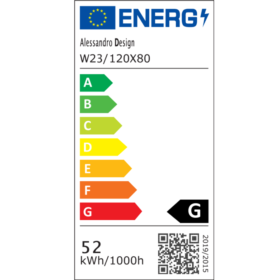 Miroir LED MotionGlow Capteur Isabell avec fonction désembuage Thermomètre Horloge 120x80 cm Lumière Chaude/Froide/Neutre Intensité Variable, Cadre Brossé Or Rose, Collection Marcello Funghi