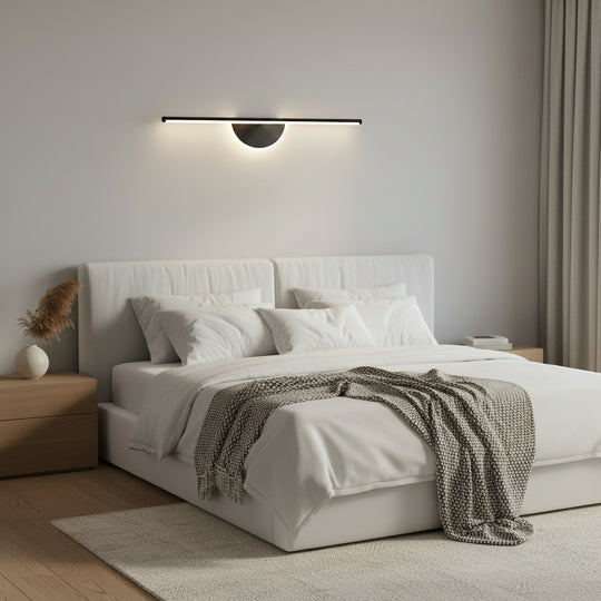 Applique LED décorative BARAM, 21W, 60cm, Lumière Chaude / Neutre / Froide, Noir, Métal et Acrylique