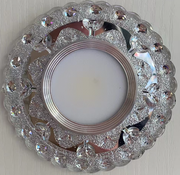 Spot LED ORBITA, 5W, Rotund, Lumina Rece + RGB, Alb, Rasina si Sticla