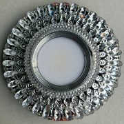Spot LED ORBITA, 5W, Rond, Lumière Froide + RGB, Blanc, Résine et Verre