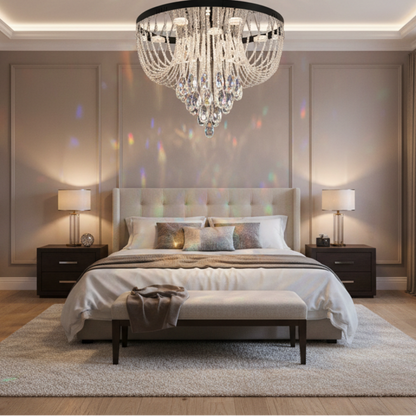 Lustre LED Crystal MAGE Nobile, 22 W, Lumière Chaude/Neutre/Froide, Diamètre 40 cm, Chrome Brillant