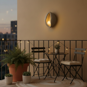 Aplica LED Decorativa CONCHA, 30x35cm, 1xE27, Polistiren, Gri
