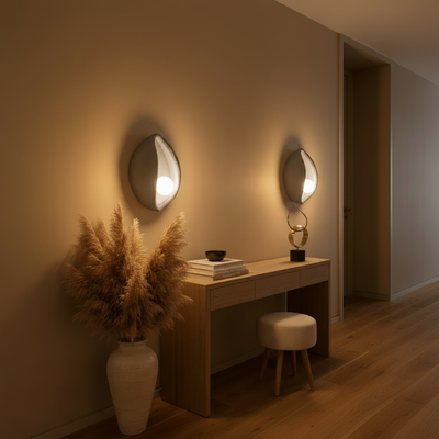 Aplica Decorativa CONCHA, 30x35cm, 1xE27, Polistiren, Gri