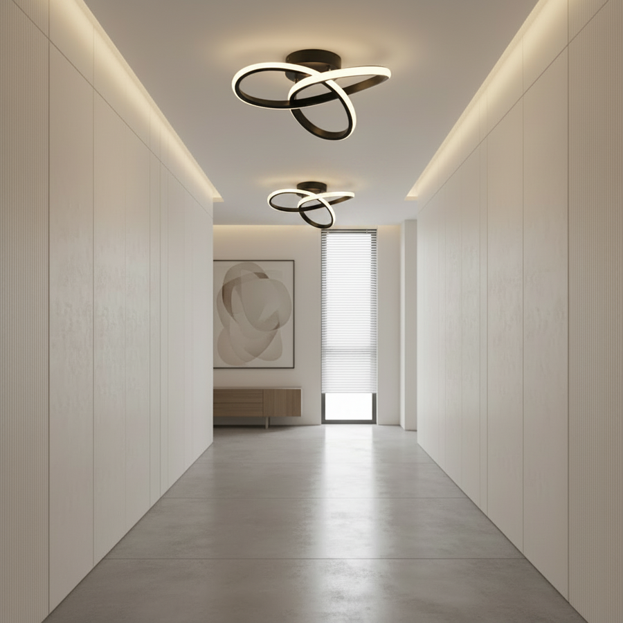 Lustre LED VERTEX Infinitum 13W, Lumière Froide/Chaude/Neutre, Noir