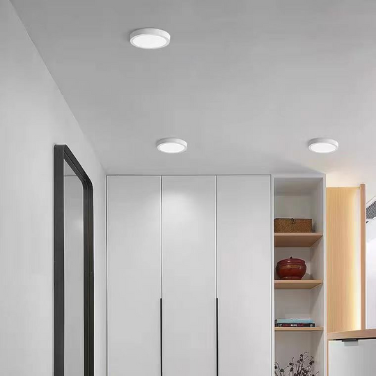 Plafonnier LED Rond, 31W, 22cm, 6000K, Métal Blanc – Plafonniers LED Lumière Froide Default Title Alessandro Design