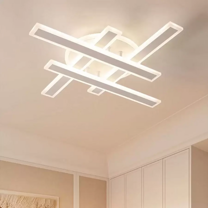 Lustre LED avec télécommande LT755/4BK 85W, linéaire, lumière froide/chaude/neutre, variable, noir