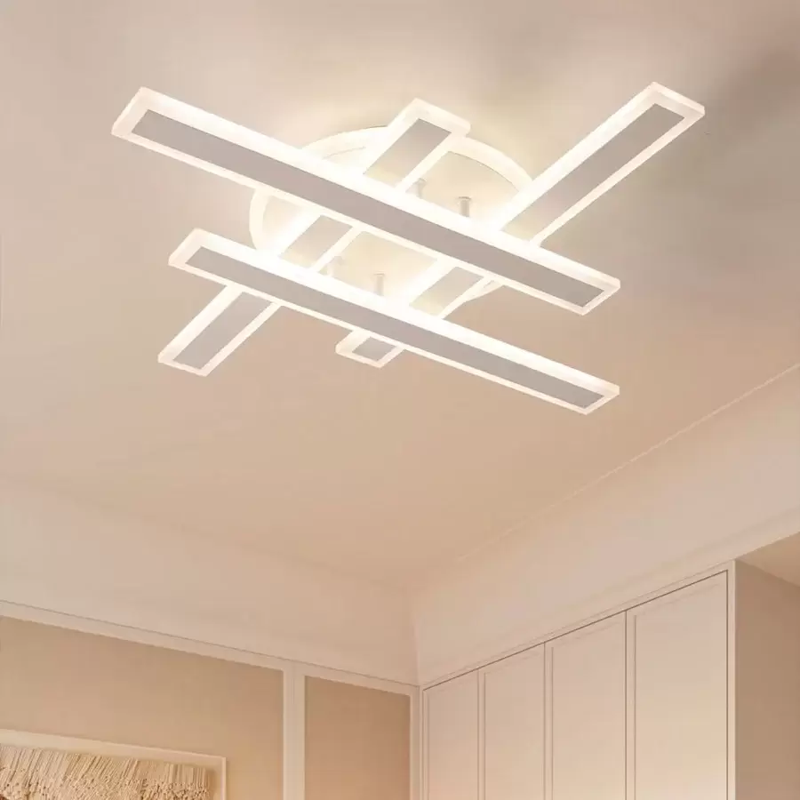 Lustre LED avec télécommande LT755/4BK 85W, linéaire, lumière froide/chaude/neutre, variable, noir