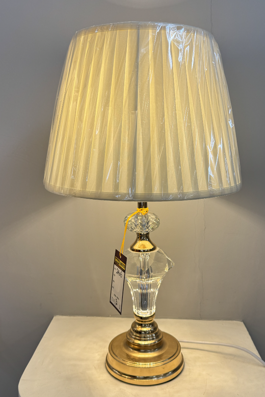 Lampe VZ215WH, 1x E27, métal et textile, blanc et or Lampes & Lampes Default Title Alessandro Design