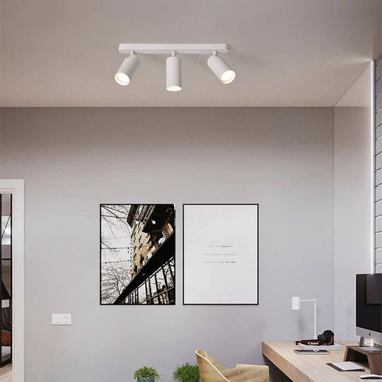 Lustre Joom avec projecteur linéaire 3XGU10 Lustres LED blancs Titre par défaut Alessandro Design
