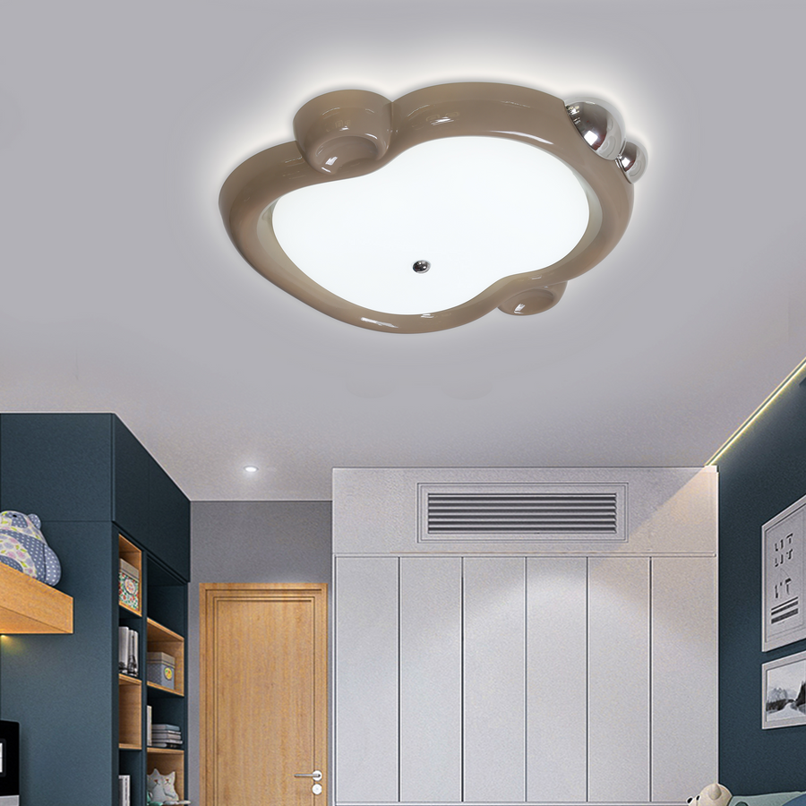 Lustre LED 8056BN, 57W, Acrylique Marron, Lumière 3000K/4000K/6000K