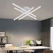 Lustra LED cu Telecomanda GIO, 54W, 4 Elemente, Lumina Rece/Clada/Neutra, Dimabila, Alb Lustre LED cu Telecomanda Default Title Alessandro Design