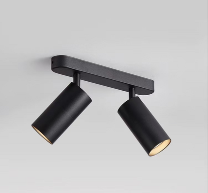 Lustre Joom avec projecteur linéaire 2XGU10 Noir