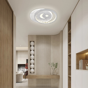 PERU Lustre LED 34W, 2 Cercles, Lumière Froide/Chaude/Neutre, Blanc