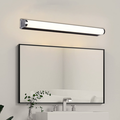 Applique murale LED salle de bain, GARDA, 10W, linéaire, Lumière Chaude/Neutre/Froide, Chrome