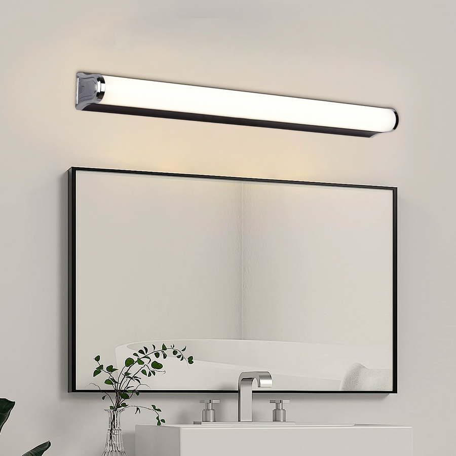 Applique murale LED salle de bain, GARDA, 10W, linéaire, Lumière Chaude/Neutre/Froide, Chrome