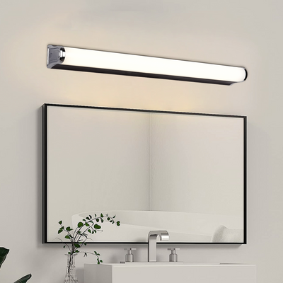 Applique murale LED salle de bain, GARDA, 10W, linéaire, Lumière Chaude/Neutre/Froide, Chrome