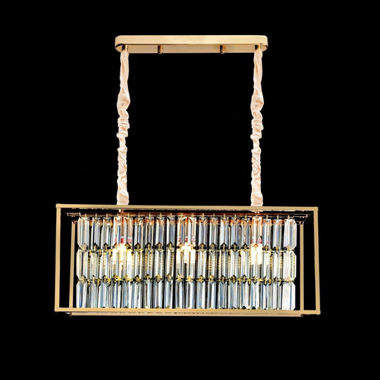 Lustre en cristal, CC1676/650X200GD, 3xE14, or brillant, hauteur réglable, lustres en métal et cristal par défaut Titre Alessandro Design