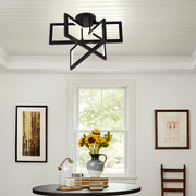 Lustre LED avec télécommande 72W, 3 éléments, Lumière froide/chaude/neutre, Dimmable, Noir, LT750/3BK