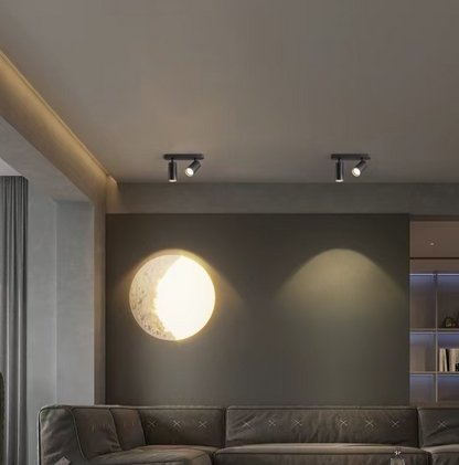 Lustre Joom avec projecteur linéaire 2XGU10 Noir