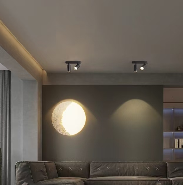 Lustre Joom avec projecteur linéaire 2XGU10 Noir