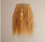 Lustre Vintage en Paille LV812, 1xE27, Rustique, 150cm
