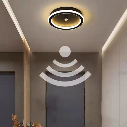 Lustre LED avec détecteur de mouvement PS500BK, 28W, lumière froide/chaude/neutre