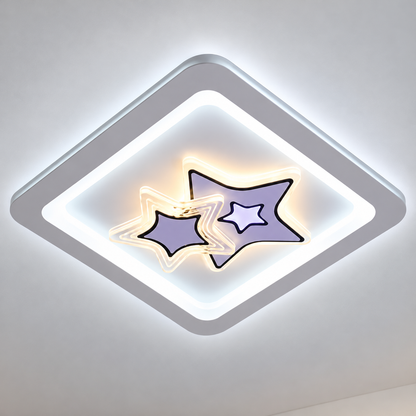 Lustre LED KATHLEEN RGB 25W, Lumière chaude/neutre, Blanc