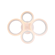 Lustre LED avec télécommande BETTY 43W, 4 Cercles, Lumière Froide/Chaude/Neutre, Dimmable, Blanc