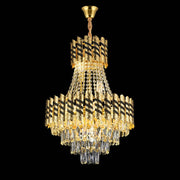 Lustre en cristal 9XE14 Nardo Gold, largeur 50 cm, hauteur 70 cm