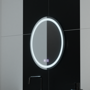 Miroir LED rond 50 cm Lucea Touch Antibuée System