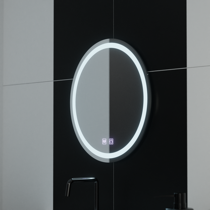 Miroir LED rond 50 cm Lucea Touch Antibuée System