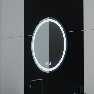 Miroir LED rond 50 cm Lucea Touch Antibuée System