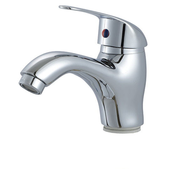 Robinet de lavabo avec bec fixe, alliage, chrome, LV002 Robinets de salle de bain Titre par défaut Alessandro Design