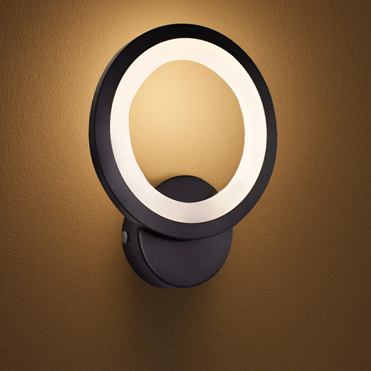 Applique LED 14W Noir BETTY, Lumière Neutre pour Chambre et Bureau