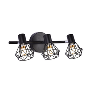 Lustre avec abat-jour, GRACIE, LC365/3BK, Diamant, 3XE14, Noir