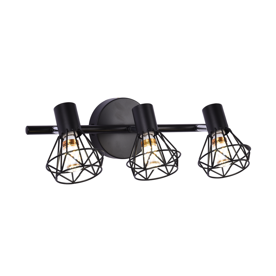 Lustre avec abat-jour, GRACIE, LC365/3BK, Diamant, 3XE14, Noir