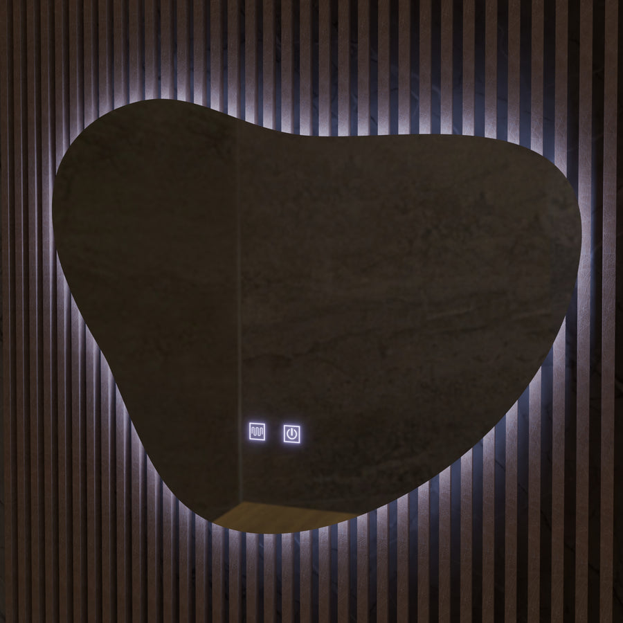 Miroir LED Tactile Avonita Système Antibuée 87X70cm, E83S/87X70