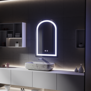 Miroir tactile LED avec fonction anti-buée, 80x50cm