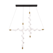 Lustre LED suspendu en acrylique LT761/3GD, lumière 3000/4000/6000K, blanc, hauteur réglable