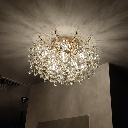 Lustre en cristal CC9334/6FGD, 6x E14, diamètre 50 cm, doré