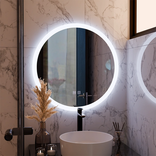 Miroir LED rond, 60 cm, Noxia Touch, système anti-buée, intensité variable
