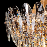 Lustre en cristal, AURELIUS Nobile, 7xE14, diamètre 40 cm, or brillant, hauteur réglable, lustres en métal et cristal Default Title Alessandro Design