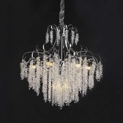 Lustre en cristal CC9311/5CH, 5x E14, diamètre 49 cm, chromé