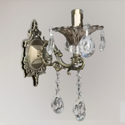 SANSSOUCI Applique Picollo Crystal, 1xE14, Laiton Antique