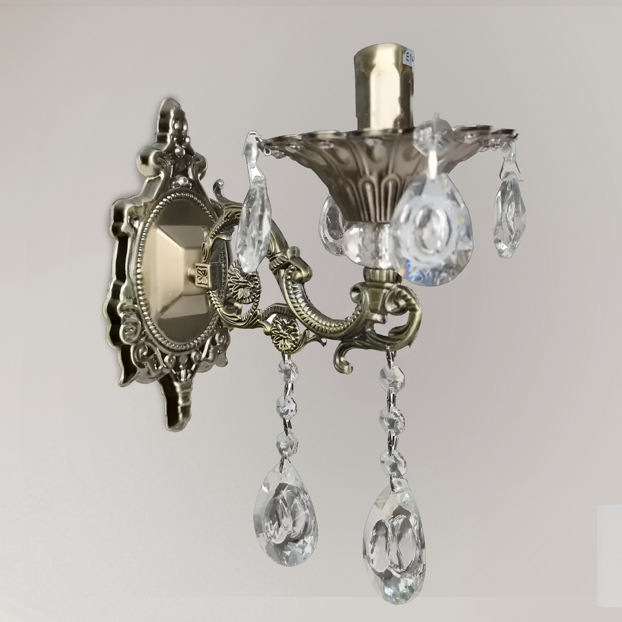 SANSSOUCI Applique Picollo Crystal, 1xE14, Laiton Antique