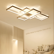 Lustre LED avec télécommande LANDYN 78W, Lumière Froide/Chaude/Neutre, Dimmable, Blanc